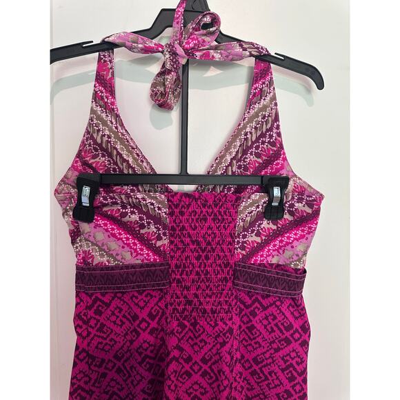 Athleta Women's sz 0 Javari Pink Dress Halter Outdoors Hiking Tennis Active - Picture 3 of 8